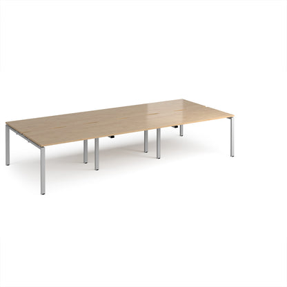 Adapt triple back to back desks 1600mm deep - E3616-S-KO