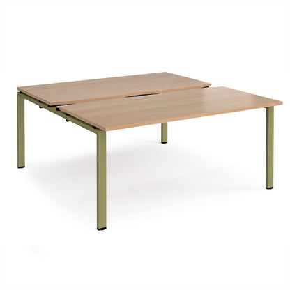 Adapt sliding top B2B desks 1600mm deep - STE1616-GN-B