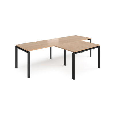Adapt double desk with returns - ER2888-K-B