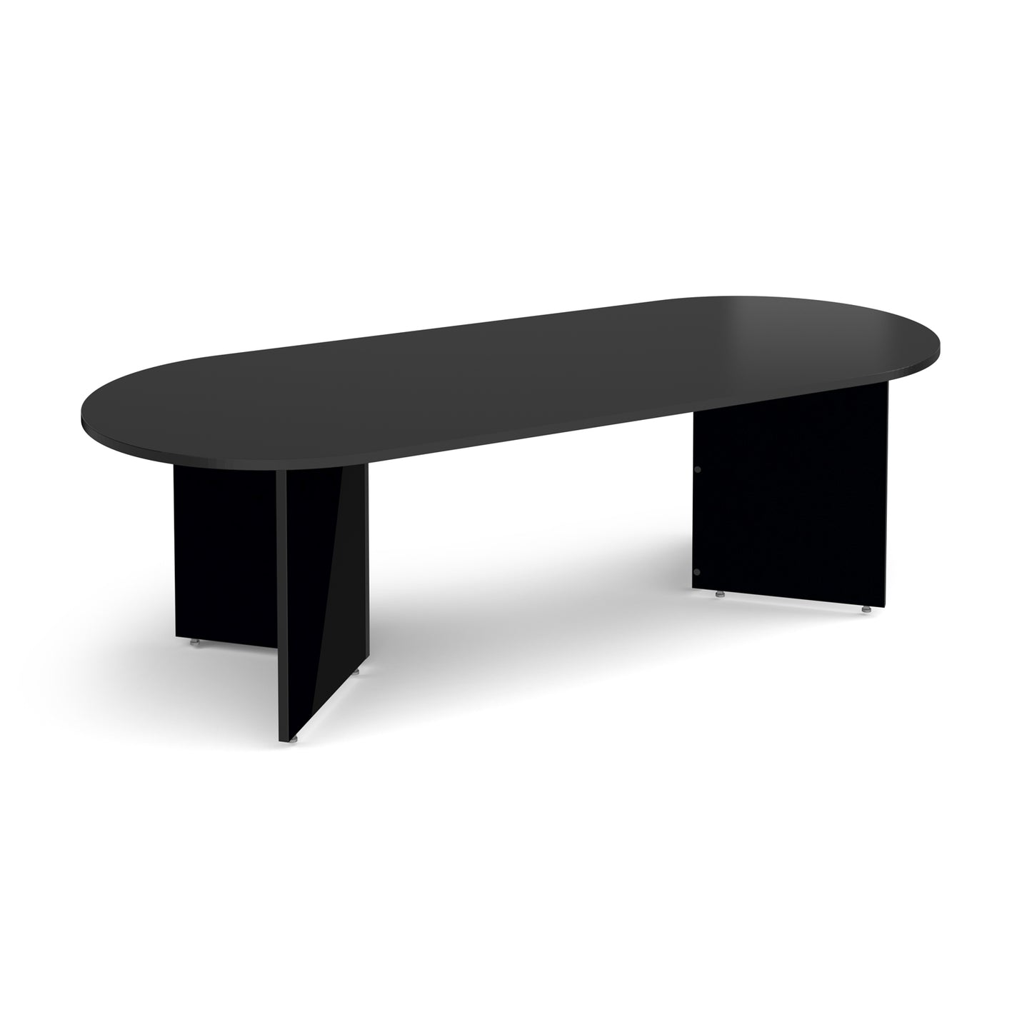 Arrow head leg radial end boardroom table - EB24BK