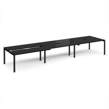 Adapt sliding top triple B2B desks 1200mm deep - STE4812-K-BK