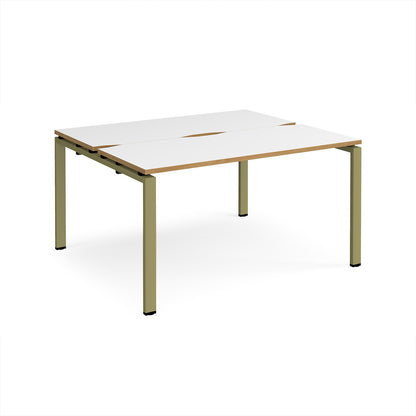 Adapt back to back desks 1200mm deep - E1412-GN-WO