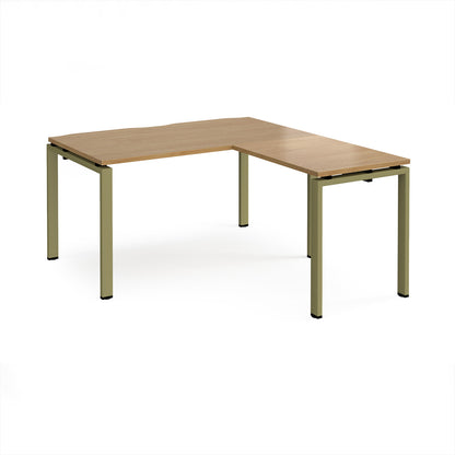 Adapt straight desk with return - ER1488-GN-O