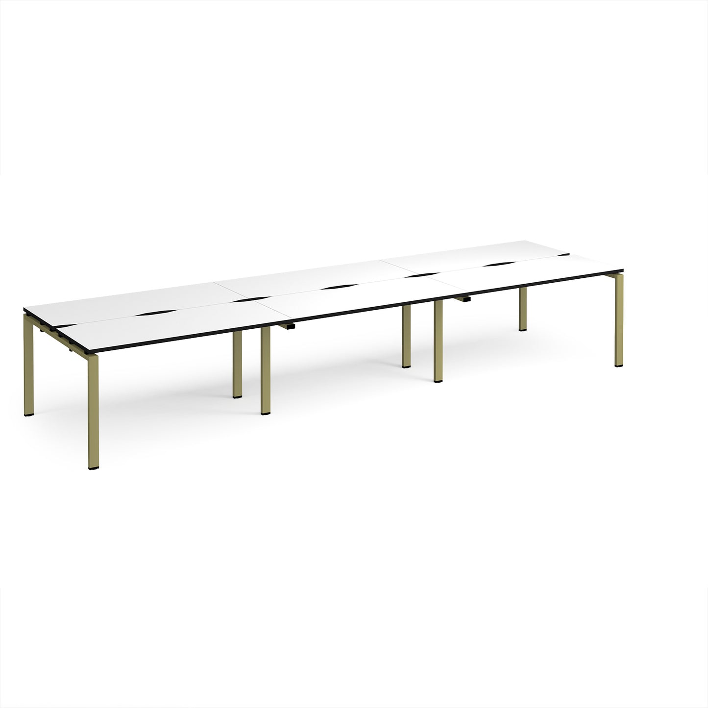 Adapt triple back to back desks 1200mm deep - E4212-GN-WK