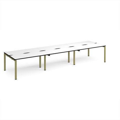 Adapt triple back to back desks 1200mm deep - E4212-GN-WK
