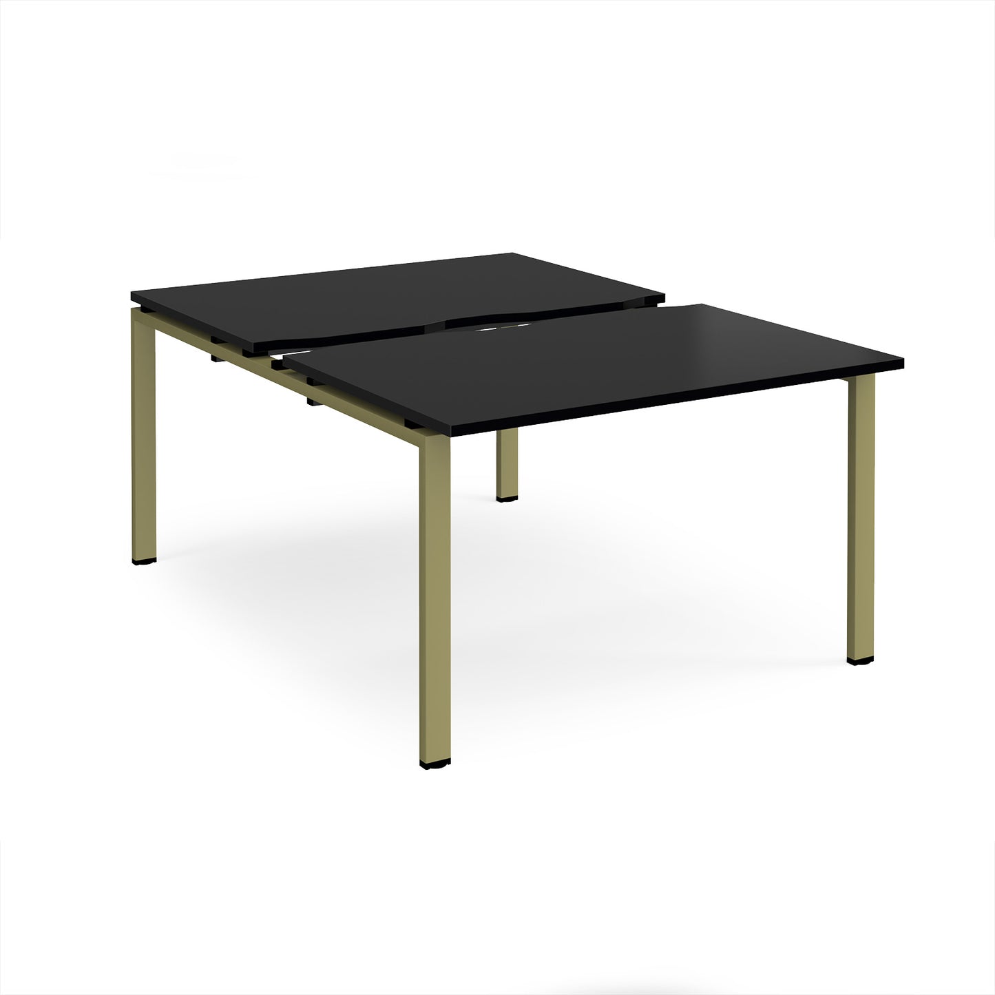 Adapt sliding top B2B desks 1600mm deep - STE1216-GN-BK