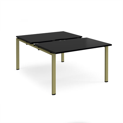 Adapt sliding top B2B desks 1600mm deep - STE1216-GN-BK