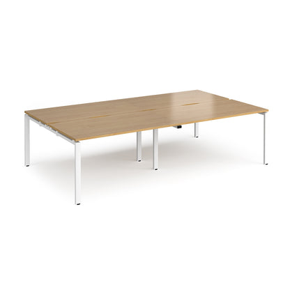 Adapt double back to back desks 1600mm deep - E2816-WH-O