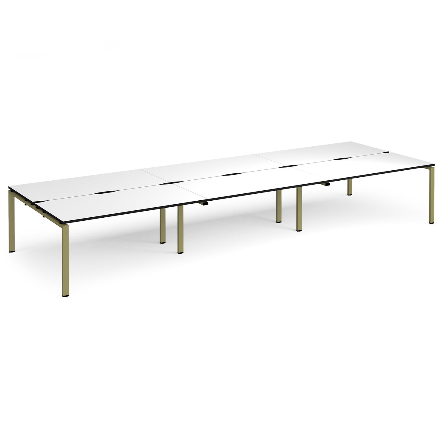 Adapt triple back to back desks 1600mm deep - E4816-GN-WK