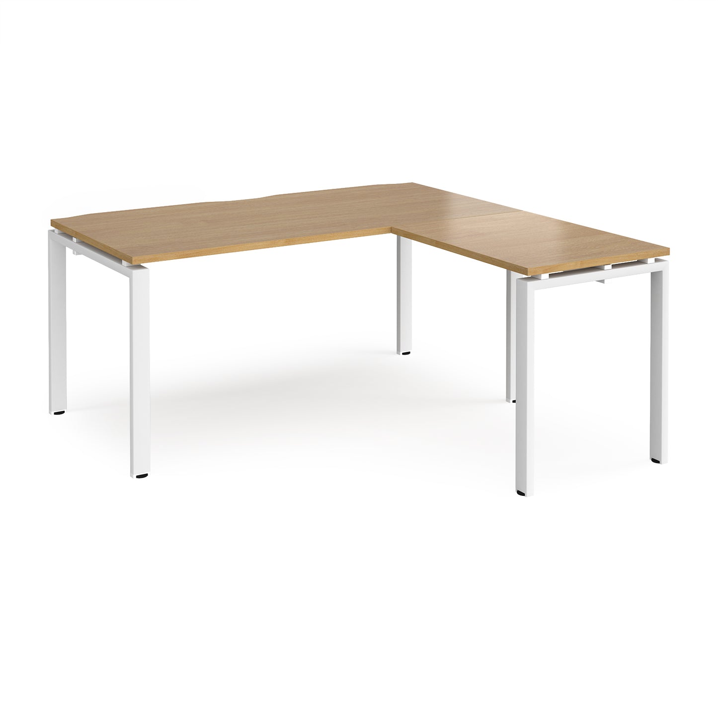 Adapt straight desk with return - ER1688-WH-O