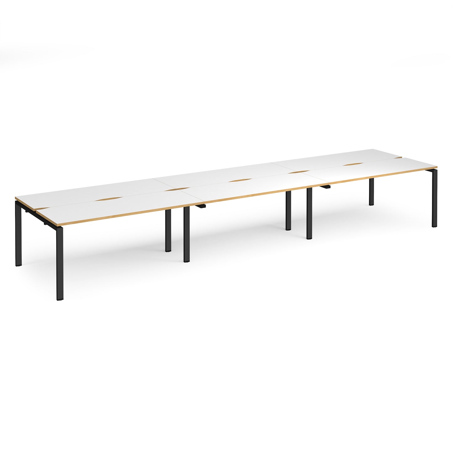 Adapt triple back to back desks 1200mm deep - E4812-K-WO
