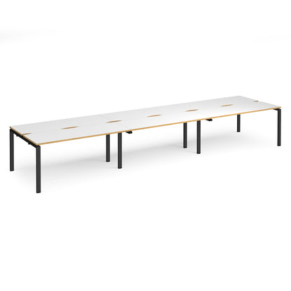 Adapt triple back to back desks 1200mm deep - E4812-K-WO