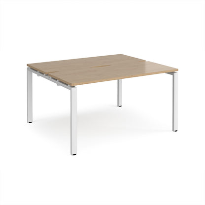 Adapt back to back desks 1200mm deep - E1412-WH-KO