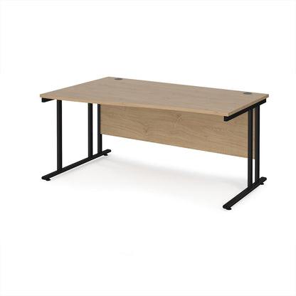 Maestro 25 cantilever left hand wave desk - MC16WLKKO