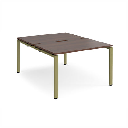 Adapt back to back desks 1600mm deep - E1216-GN-W