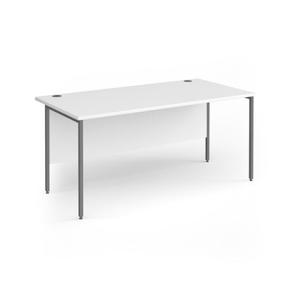 Contract 25 H-Frame straight desk - CH16S-G-WH