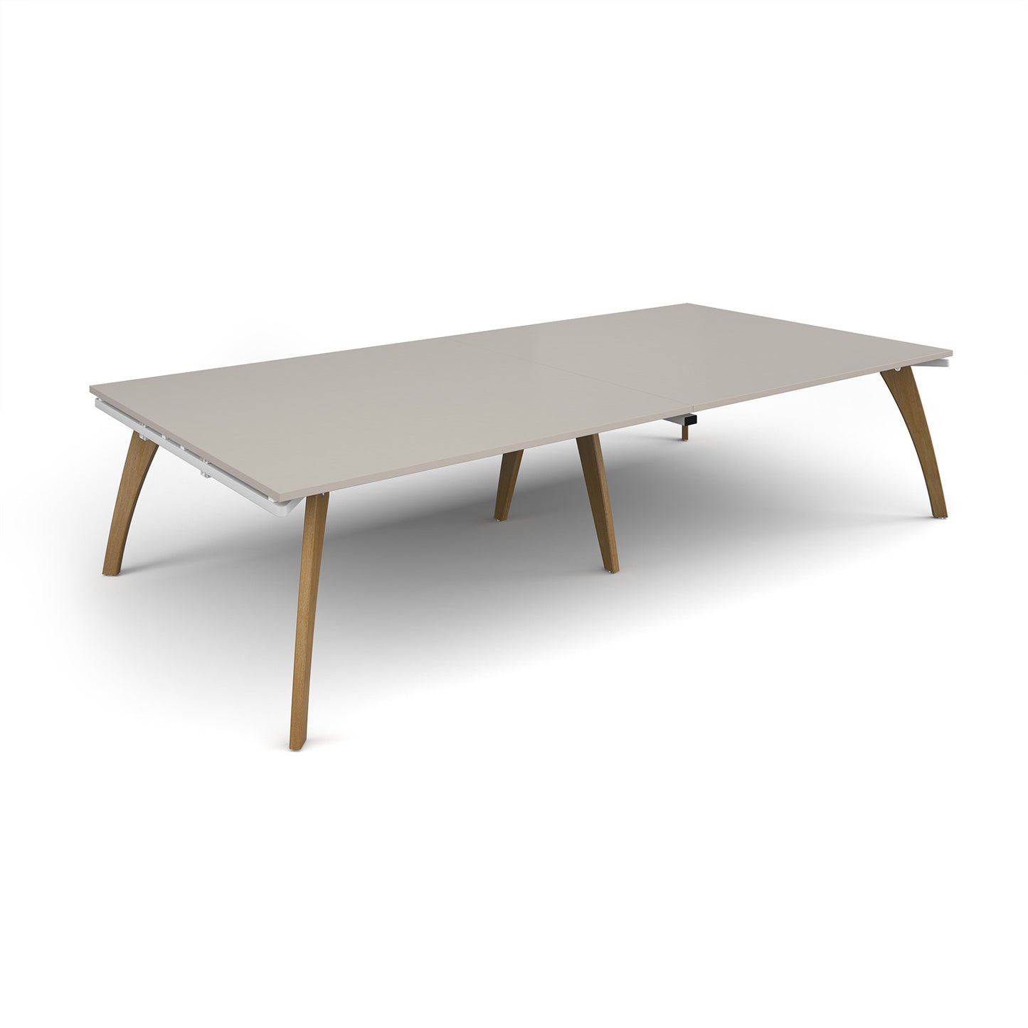 Fuze rectangular boardroom table - FZBT3216-WH-LG