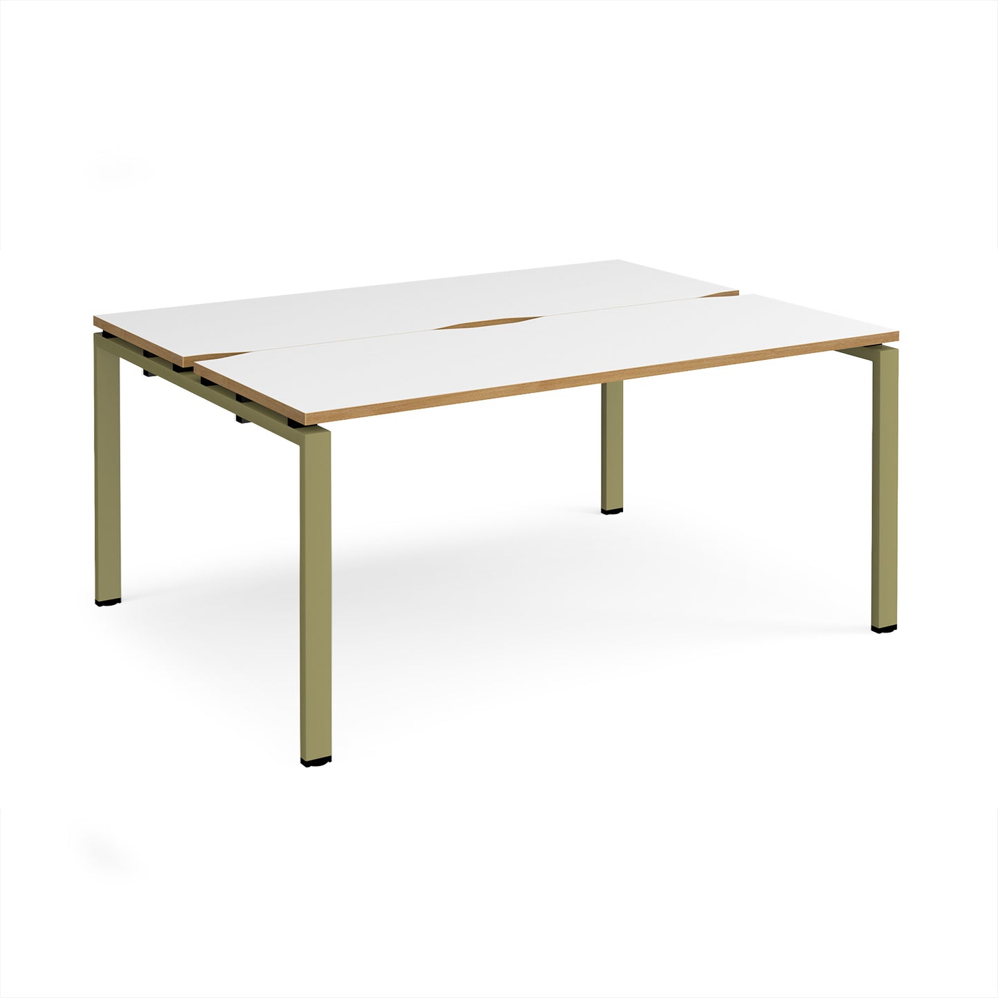 Adapt back to back desks 1200mm deep - E1612-GN-WO
