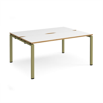 Adapt back to back desks 1200mm deep - E1612-GN-WO