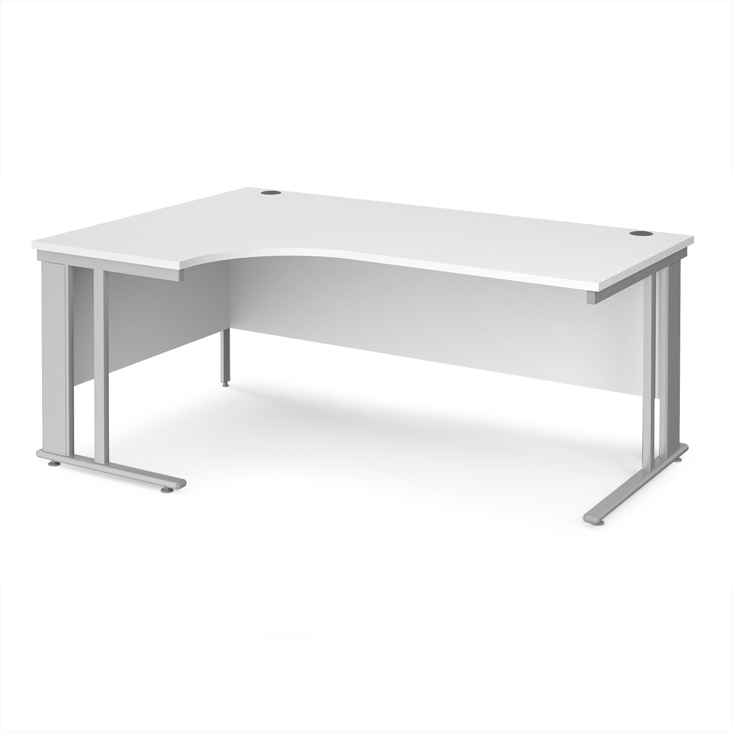 Maestro 25 cable managed left hand ergonomic desk - MCM18ELSWH