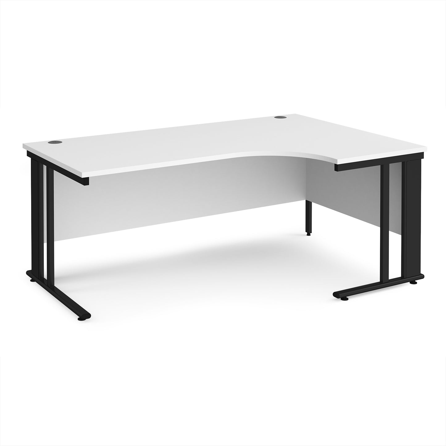 Maestro 25 cable managed right hand ergonomic desk - MCM18ERKWH