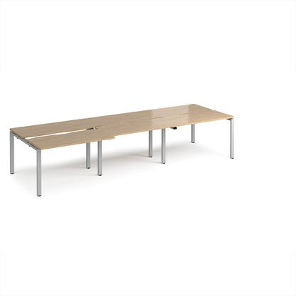 Adapt sliding top triple B2B desks 1200mm deep - STE3612-S-KO