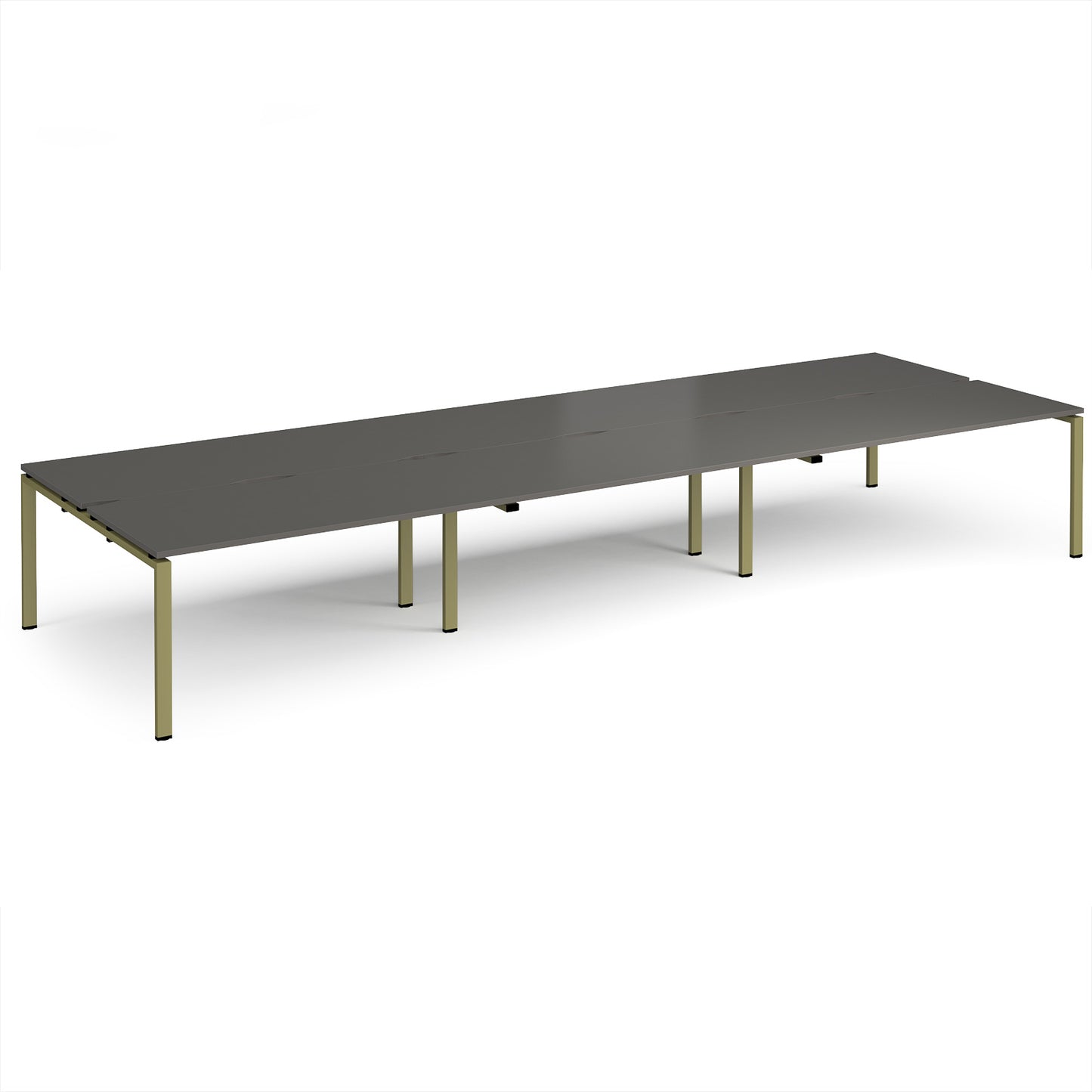 Adapt triple back to back desks 1600mm deep - E4816-GN-OG