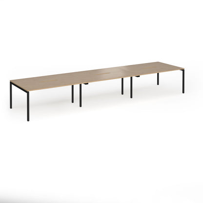 Connex Plus Goal Post Double Back to Back Desks 1200mm deep - GCO4812-K-KO