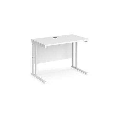 Maestro 25 cantilever 600mm deep desk - MC610WHWH