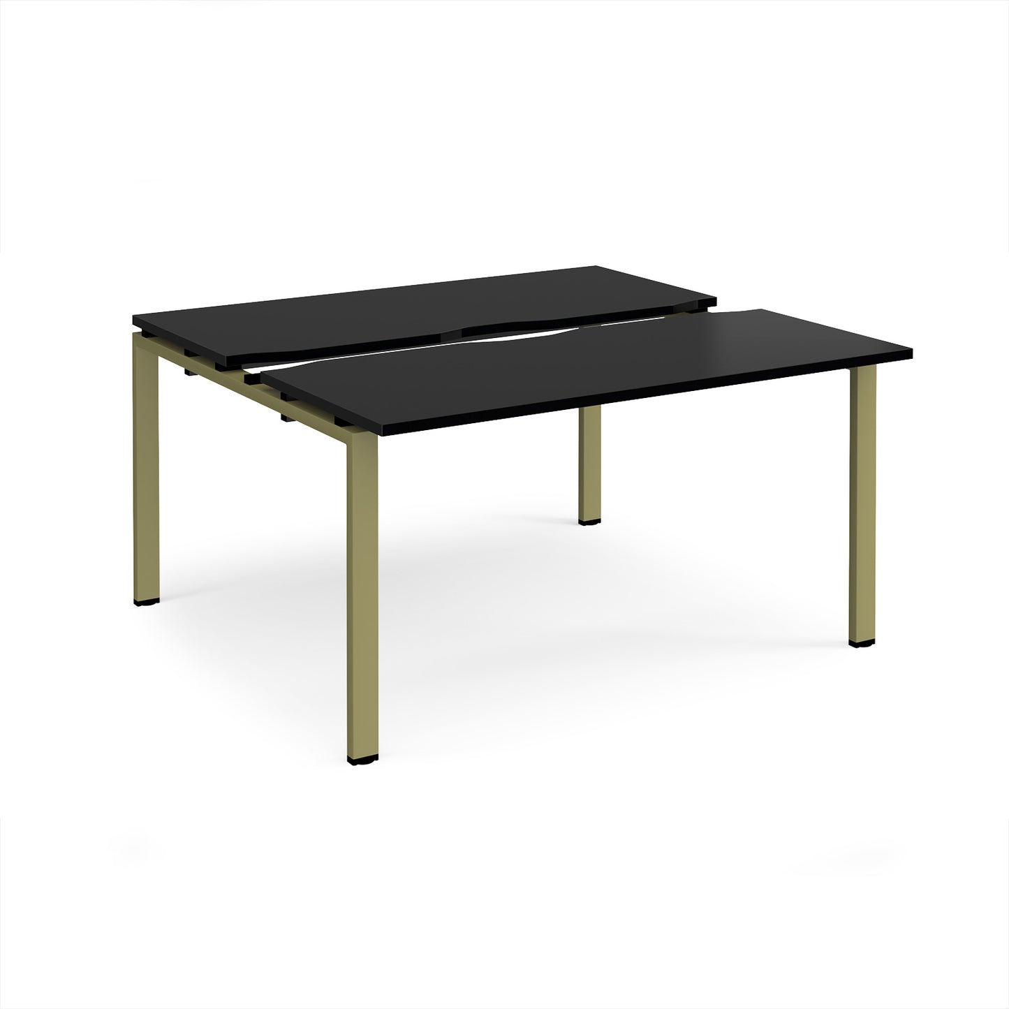 Adapt sliding top B2B desks 1200mm deep - STE1412-GN-BK
