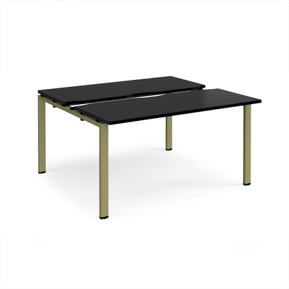 Adapt sliding top B2B desks 1200mm deep - STE1412-GN-BK