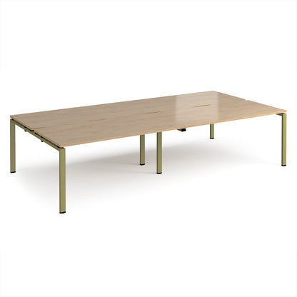 Adapt double back to back desks 1600mm deep - E3216-GN-KO