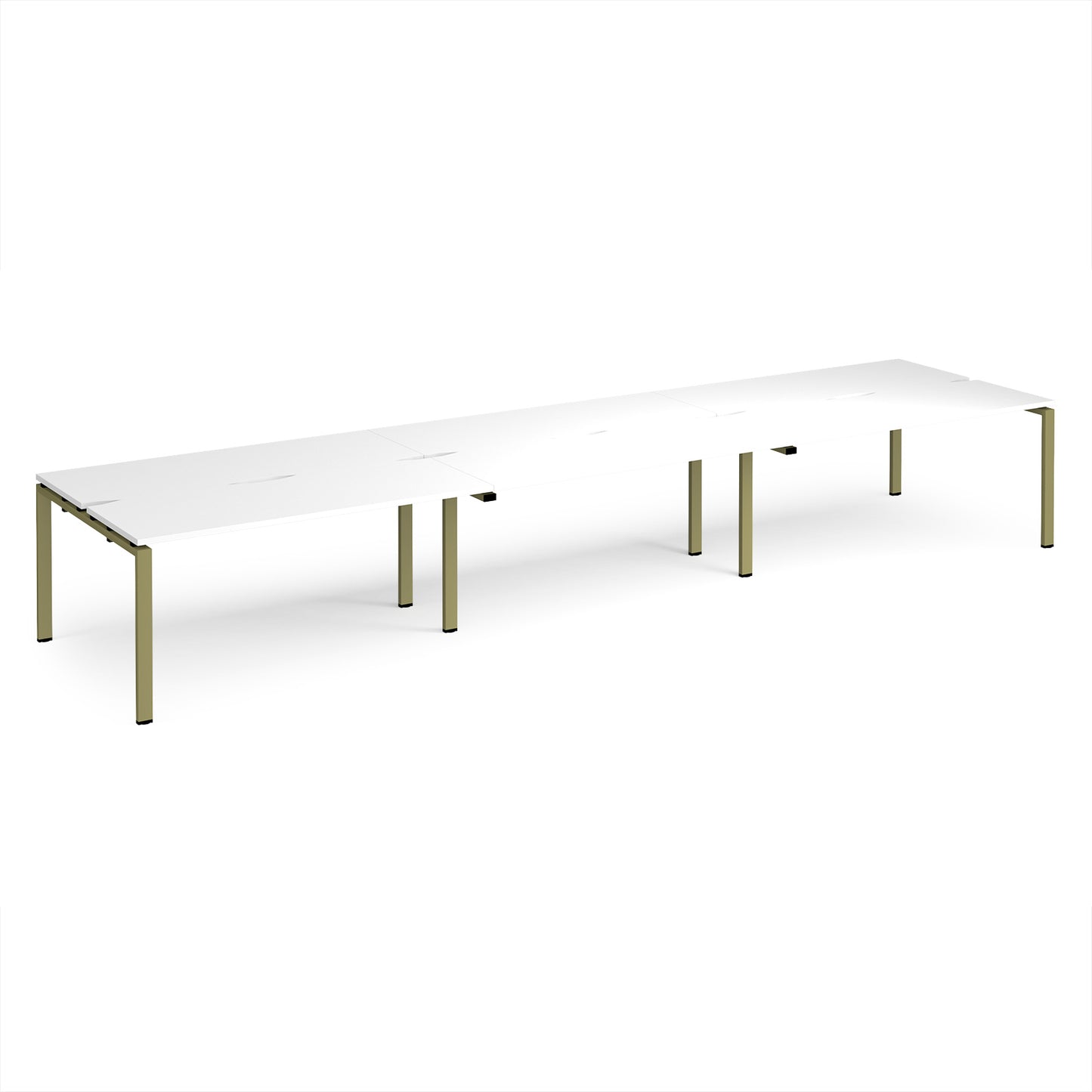 Adapt triple back to back desks 1200mm deep - E4812-GN-WH