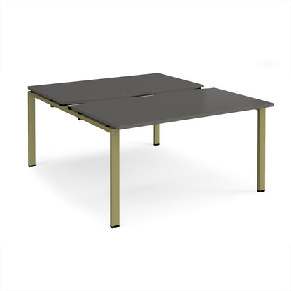 Adapt sliding top B2B desks 1600mm deep - STE1416-GN-OG