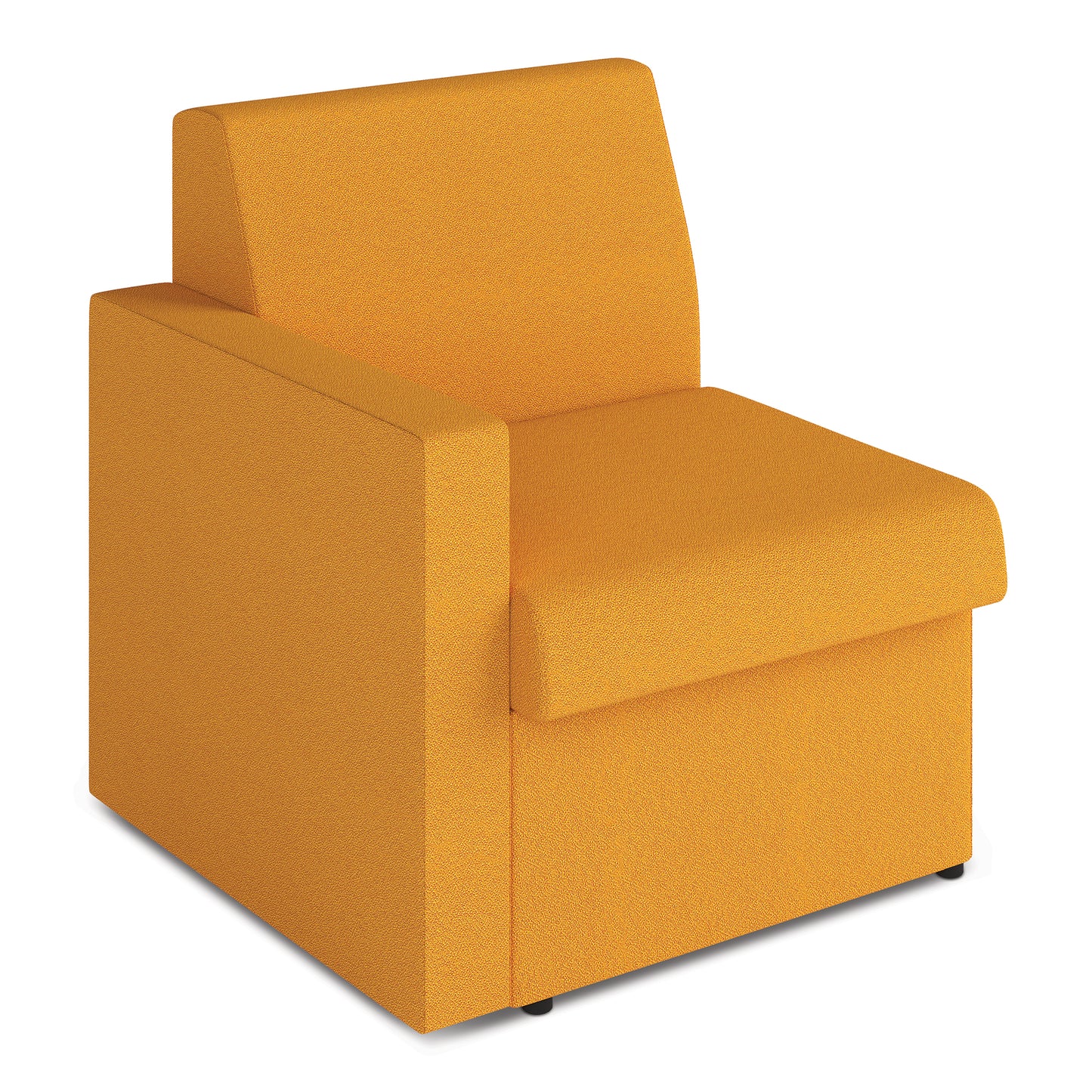 Contemporary Modular Fabric Low Back Sofa