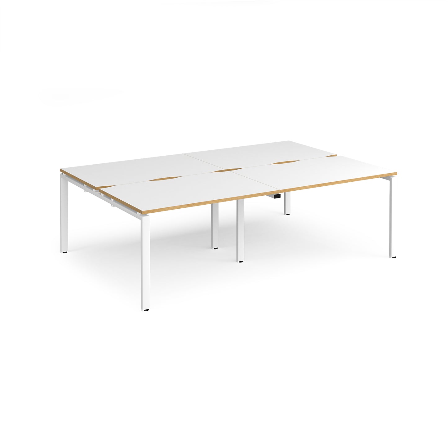 Adapt double back to back desks 1600mm deep - E2416-WH-WO