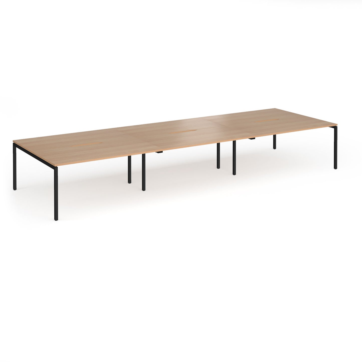 Connex Plus Goal Post Double Back to Back Desks 1600mm deep - GCO4816-K-B