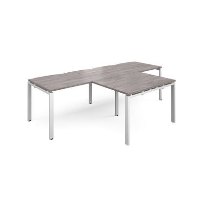 Adapt double desk with returns - ER2888-WH-GO