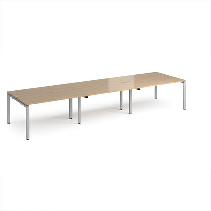 Adapt triple back to back desks 1200mm deep - E4212-S-KO