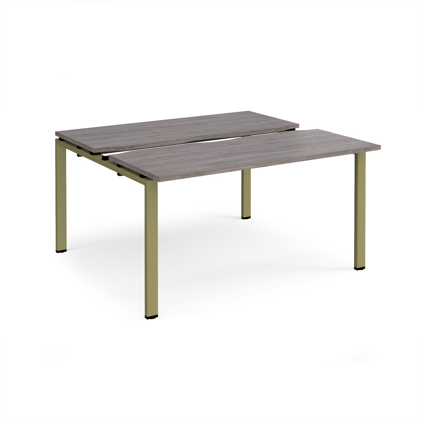 Adapt sliding top B2B desks 1200mm deep - STE1412-GN-GO