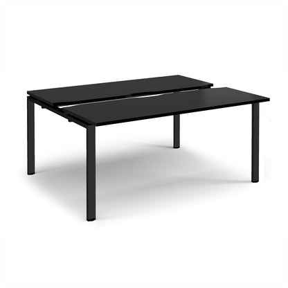 Adapt sliding top B2B desks 1200mm deep - STE1612-K-BK