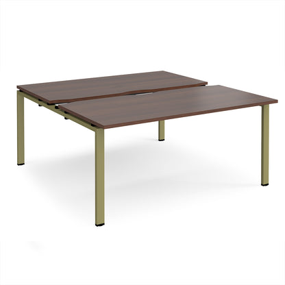 Adapt sliding top B2B desks 1600mm deep - STE1616-GN-W