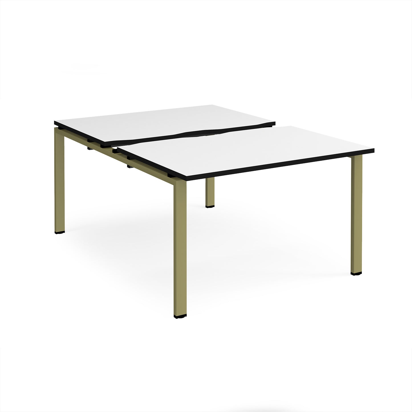 Adapt sliding top B2B desks 1600mm deep - STE1216-GN-WK