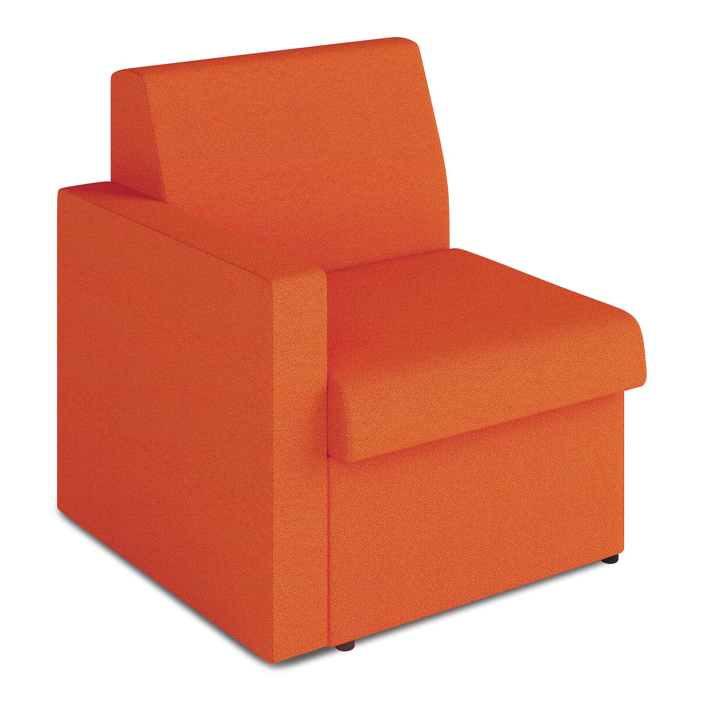 Contemporary Modular Fabric Low Back Sofa