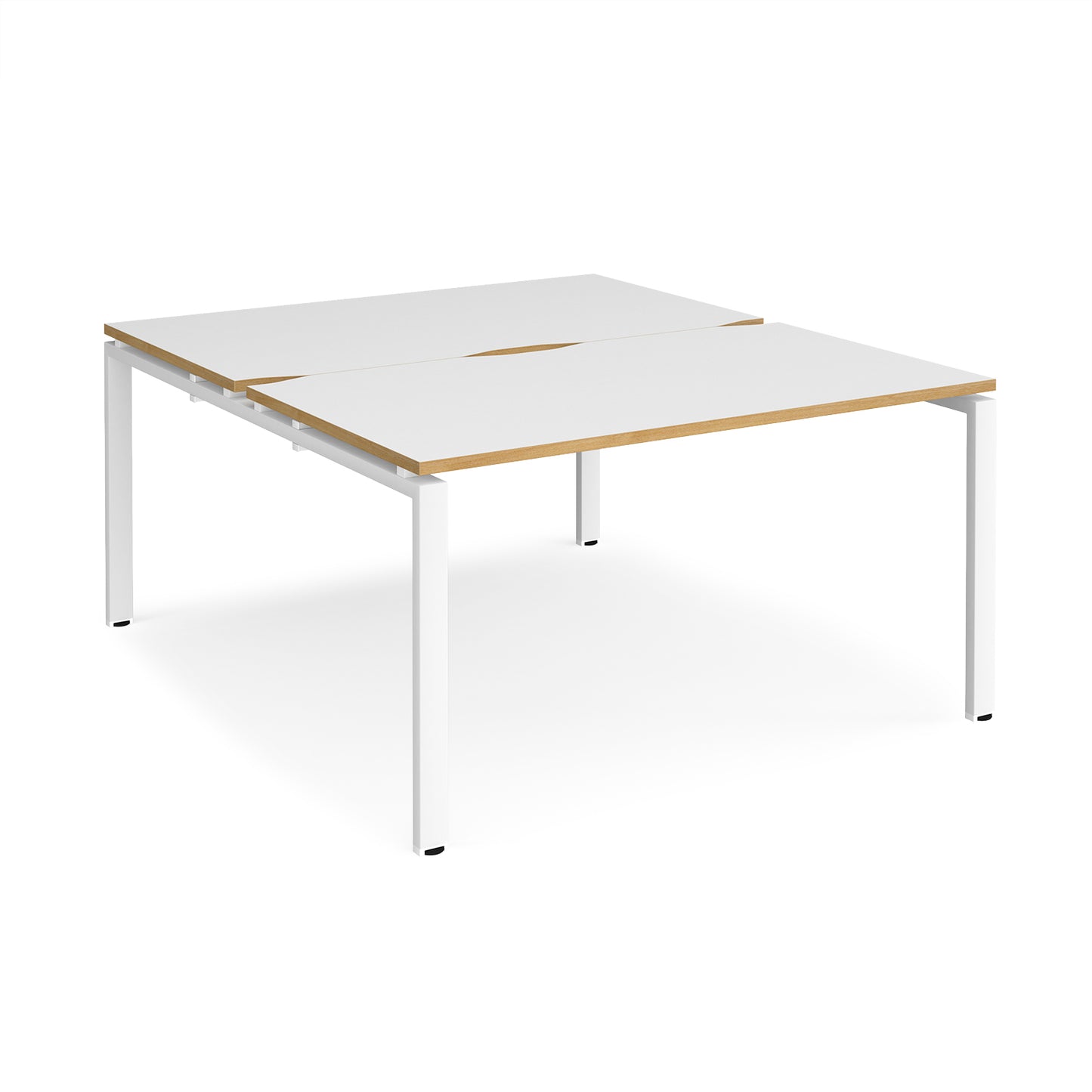 Adapt back to back desks 1600mm deep - E1416-WH-WO