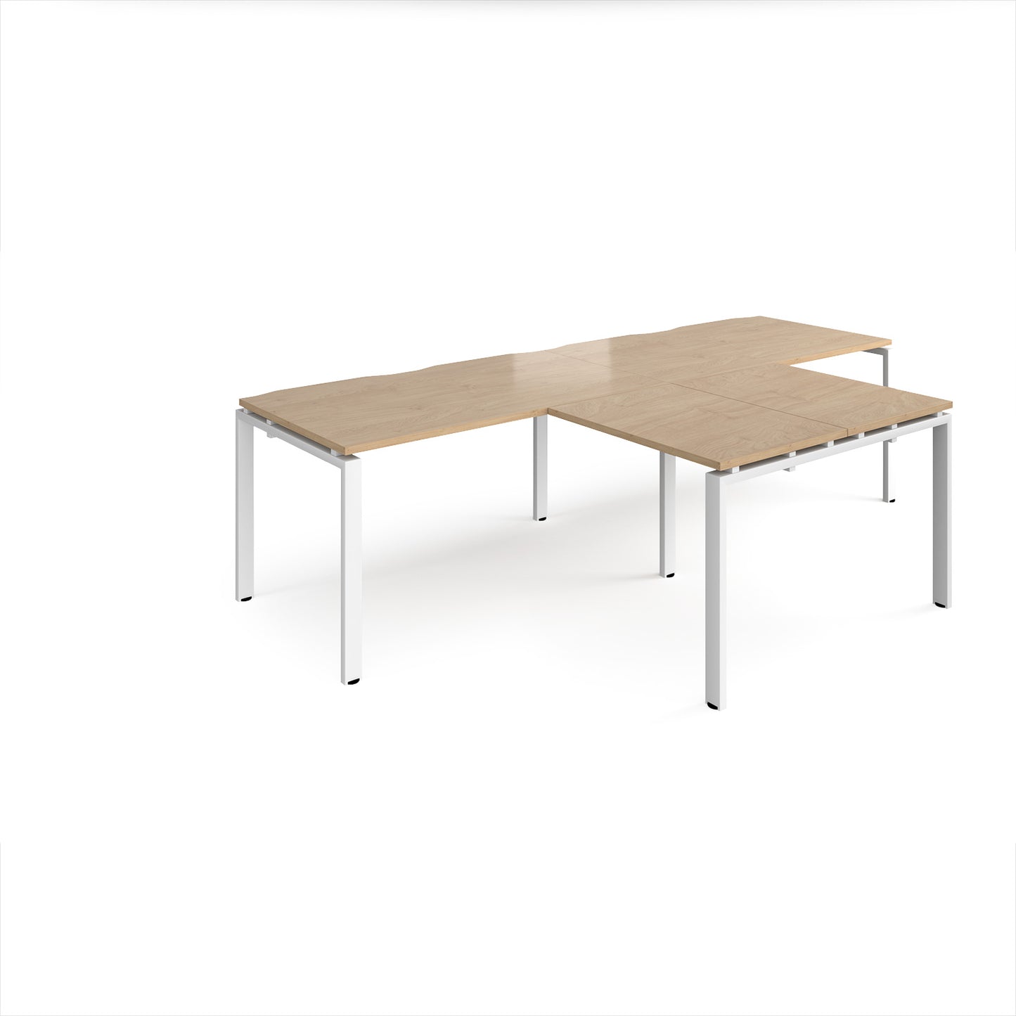 Adapt double desk with returns - ER2888-WH-KO
