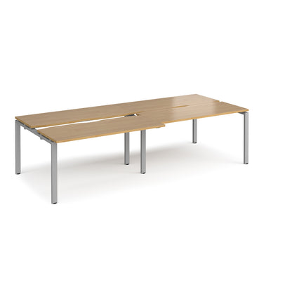 Adapt sliding top double B2B desks 1200mm deep - STE2812-S-O