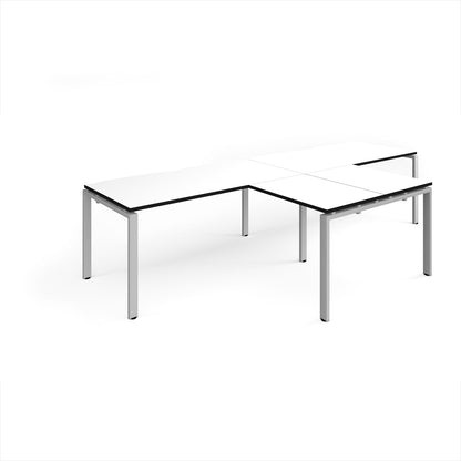 Adapt double desk with returns - ER3288-S-WK
