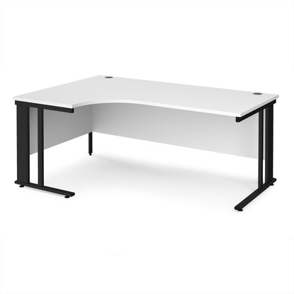 Maestro 25 cable managed left hand ergonomic desk - MCM18ELKWH