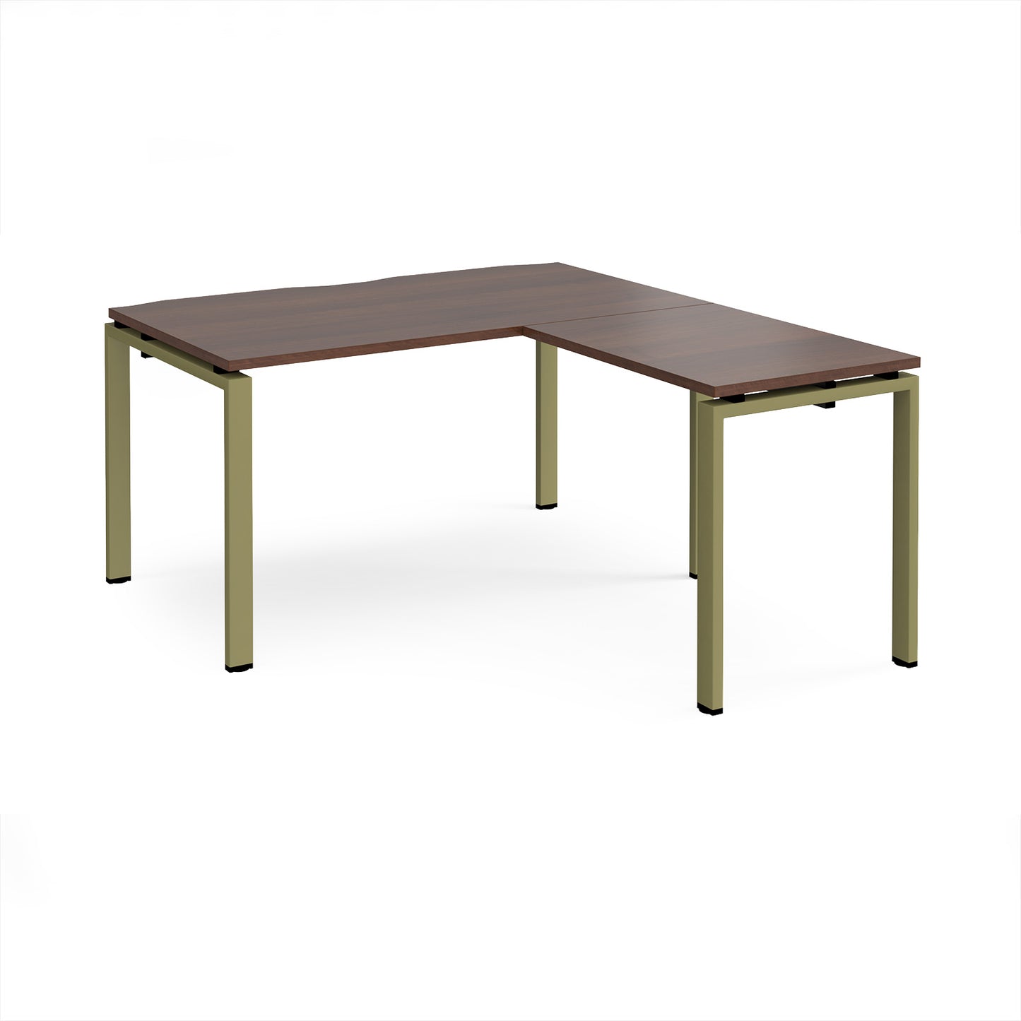 Adapt straight desk with return - ER1488-GN-W